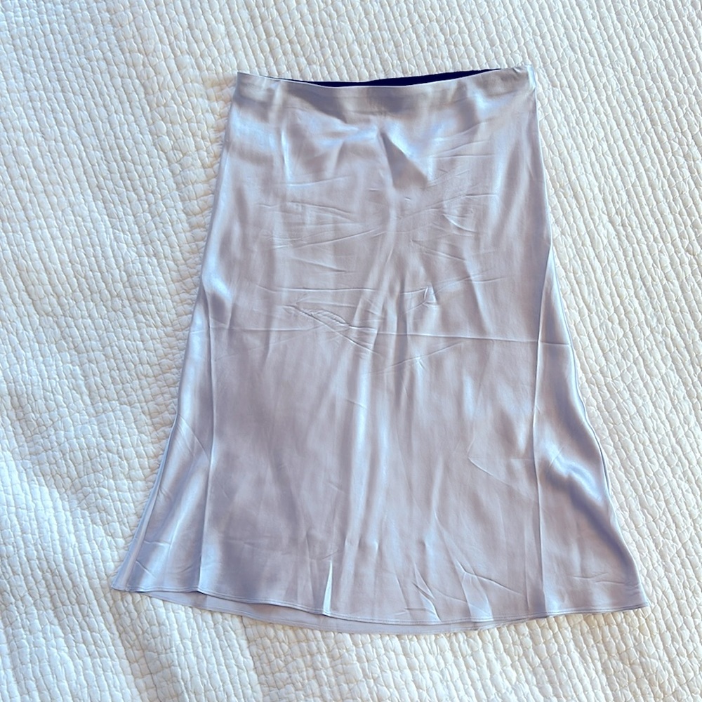 RAG & BONE lilac silk slip skirt M